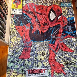 Legend Cartoon Rug, Legend, Spiderman, Comic Book, No 1, First Number, Fantastic Rug, Spiderman Rug, Decor Rug, Spider Man, Movie Comics Rug