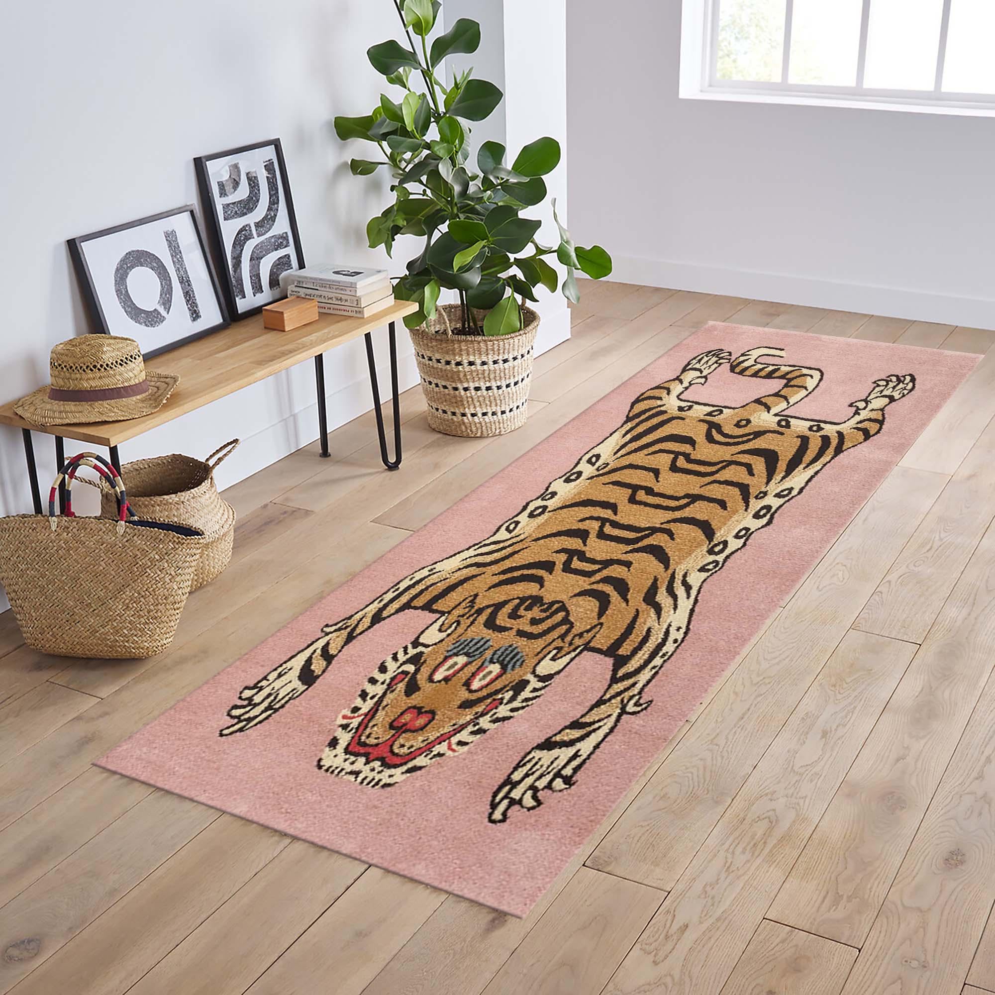 SAPEur TIGER RUG サプールラグマット Amazon.com: Soyalie Vintage Art Leopard Print Fashion Area