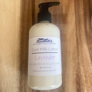 Goat Milk Lotion, Lavender, Hand Lotion, Body Lotion, Hand Cream, Face Cream, Gift for Her