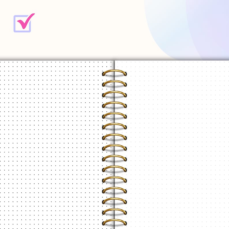 Dot Grid Bullet Journal Notebook Digital Paper Download A5 5mm Dot Grid ...