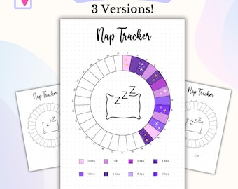 Nap Tracker Bullet Journal Printable Nap Log Sleep Tracker Sleep Log Template Monthly Tracker Sleep Quality