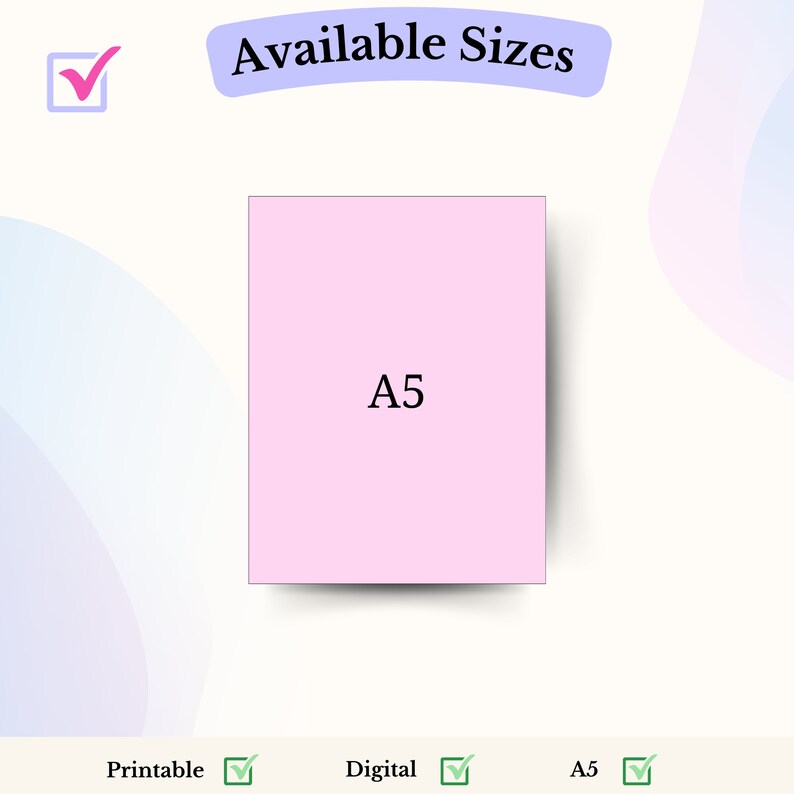 Puede incluir: Un rect&aacute;ngulo rosa con el texto "A5" en fuente negra. El rect&aacute;ngulo est&aacute; sobre un fondo blanco con un degradado azul y morado en el fondo.