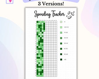 Spending Tracker Bullet Journal Printable PDF Finance Tracker Budget Log Money Tracker Habit Tracker Spending Log Budget Organizer