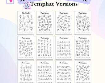Stimmungs-Tracker Bullet Journal Bundle Bujo Stimmungs-Tracker Emotion Tracker Printable Journal Bujo Stimmungstracker Vorlagen