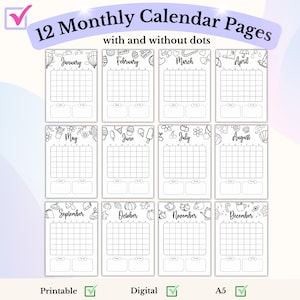 Zestaw Bullet Journal 2026 Zestaw startowy Bullet Journal Roczny tracker Miesięczne trackery Pakiet ekonomiczny Tracker nastroju Pakiet Bujo zdjęcie 4