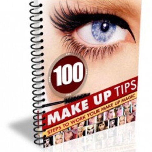 Makeup Tips eBook, 100 Steps to Perfect Makeup, Beauty Guide Spiral Bound