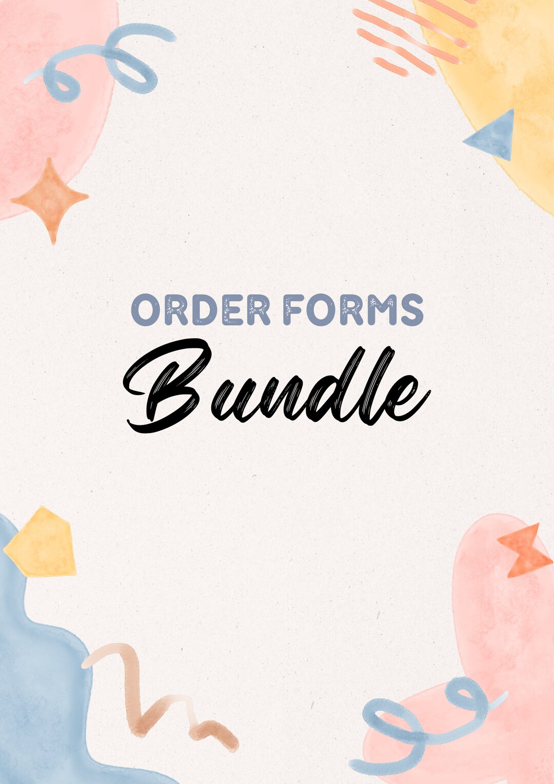 Order Forms Bundle - Etsy