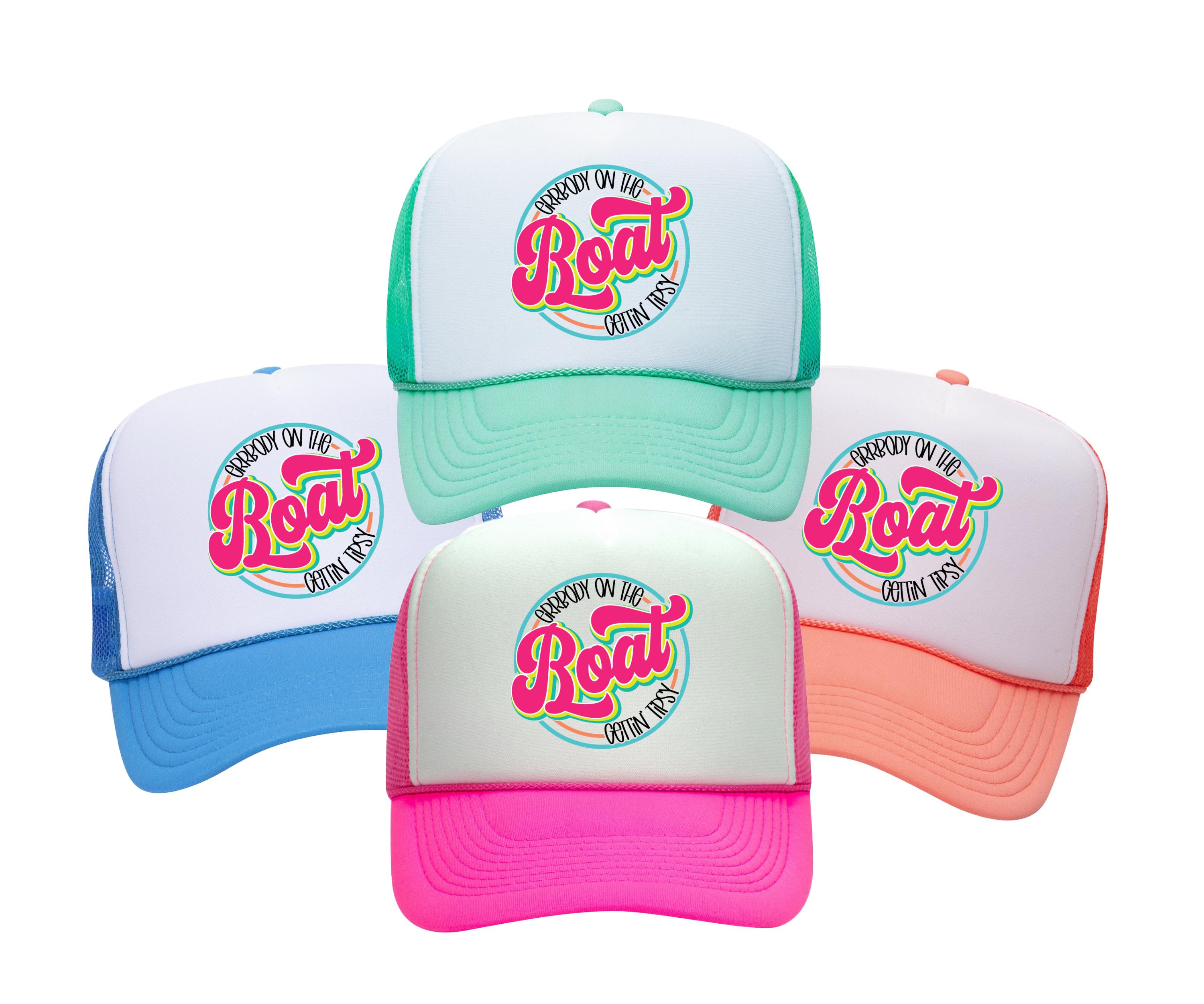 Day Drinking Pink Neon Trucker Hat - Etsy display picture 3