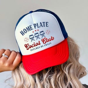 Baseball Mom Hat - Pitches Be Crazy Trucker Hat