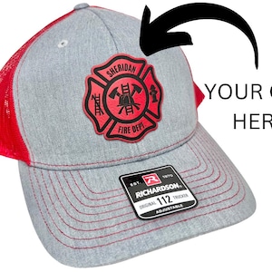 Custom Firefighter Hat, Fire Department Hat, Fire Dept Hat, Fire Station, Firefighter Gift, Fire Academy Graduation Gift