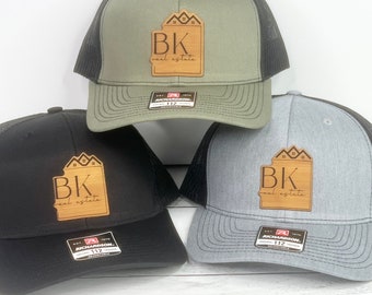 Bulk Custom Leather Patch Hat, Bulk hats, Leather patch hat, logo hats, business merch