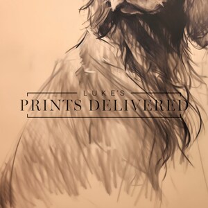 Moody Spaniel Drawing Art Print