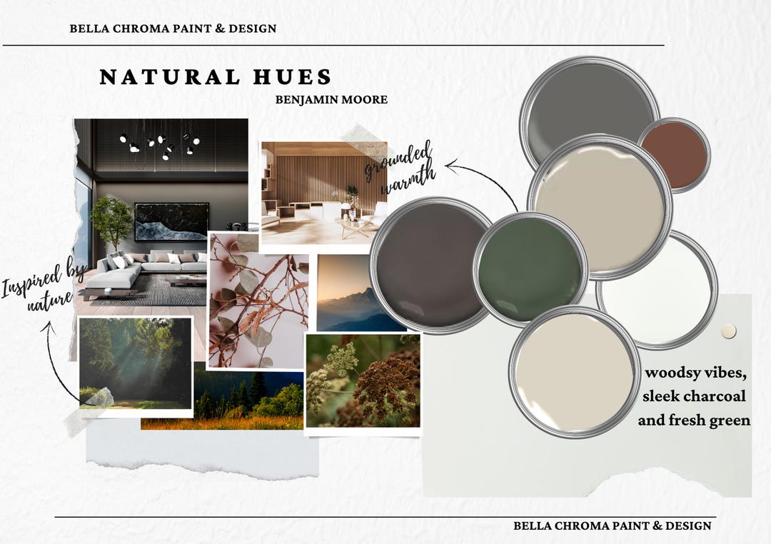 Warm Natural Earth Tones, Paint Palette, Benjamin Moore for Living ...