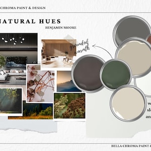 Warme natürliche Erdtöne, Farbpalette, Benjamin Moore für Wohnen, Küche, Schlafzimmer, ganzes Haus