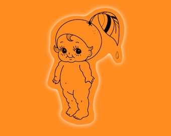 Citrus Kewpie Baby Sticker