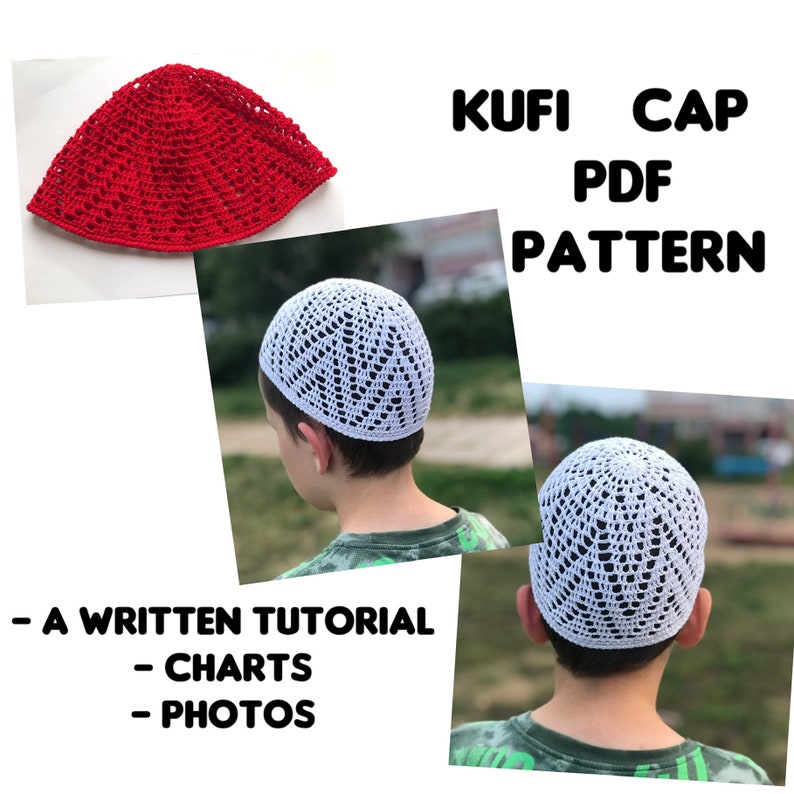 Short skull cap kufi pdf pattern image 1