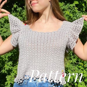 Crochet top pattern, PDF top pattern