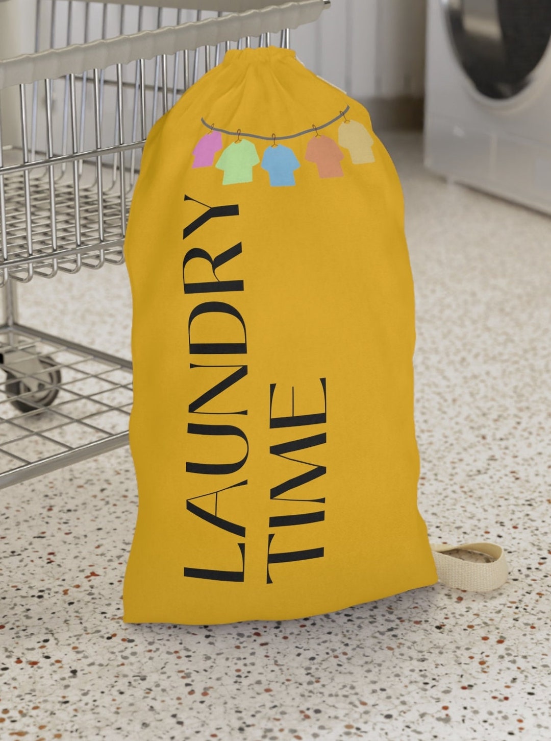 Yellow Laundry Time Clothesline Laundry Bag - Etsy