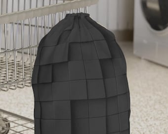 3D Black Laundry Bag - College Laundry Bag - Laundry Hamper - Laundry Basket - Decor Home Gift - Housewarming Gift