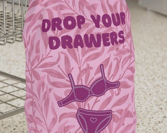 Pink Drop Your Drawers Laundry Bag