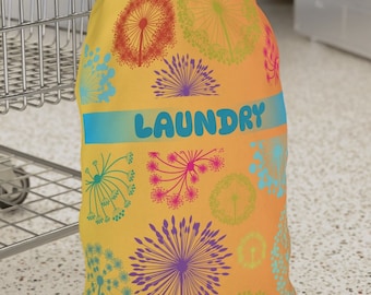 Retro Floral Laundry Bag