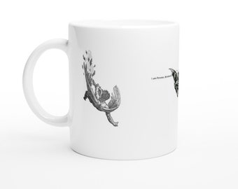 The Fallen | Ceramic Mug | Explore the Aesthetic of Perseus | Coffee Mug | White | 11oz, 15oz, 20oz | Custom Designed