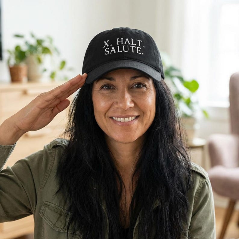 Dressage Baseball Hat Embroidered X Halt Salute Cap Dressage Apparel Gift for Dressage Horse Trainer Minimalist Hat Dressage Test Apparel