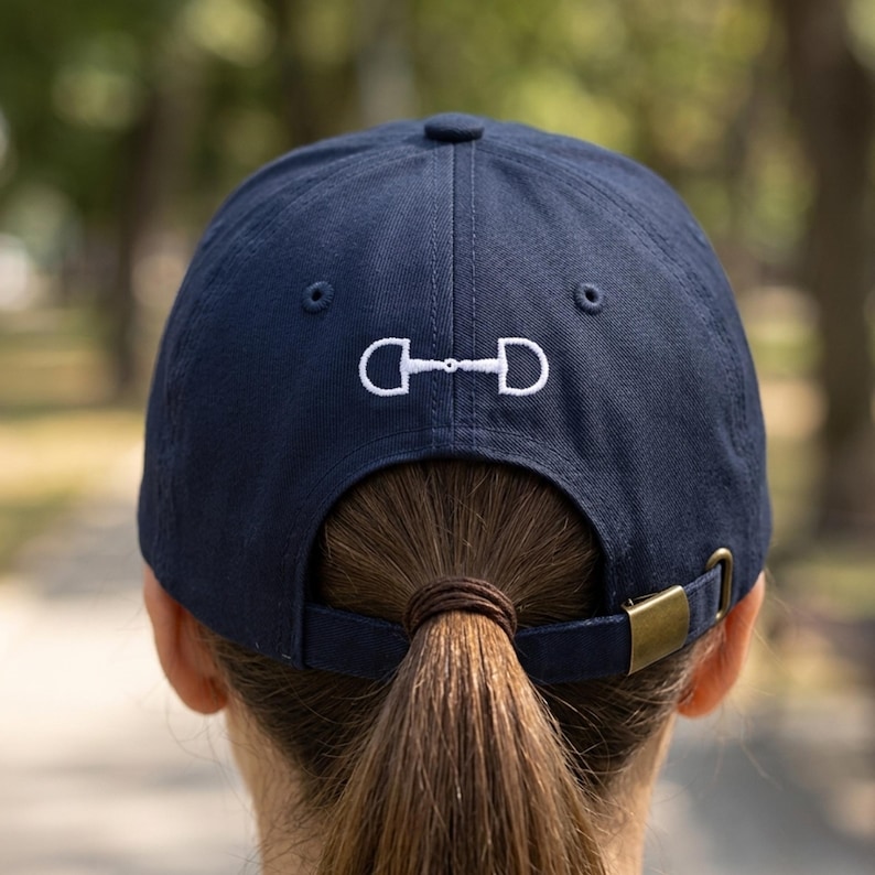 Dressage Baseball Hat Embroidered X Halt Salute Cap Dressage Apparel Gift for Dressage Horse Trainer Minimalist Hat Dressage Test Apparel