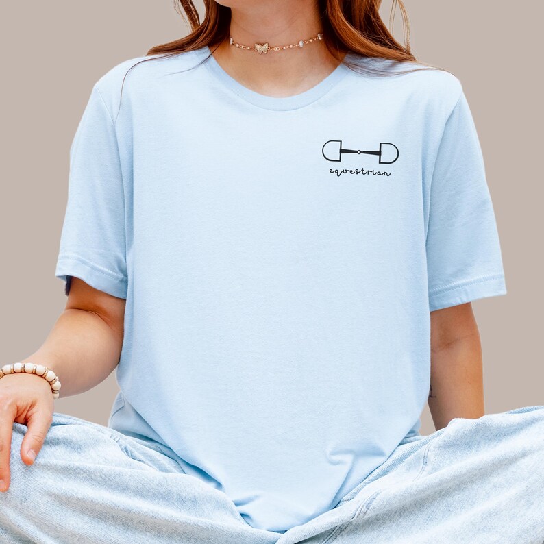 Horse Girl T-Shirt Minimalistic Horse Lover Girl Barn Shirt Mom