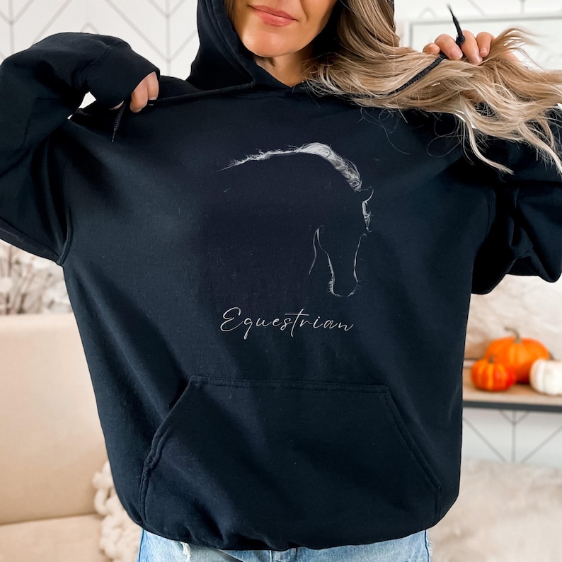 Pretty Dressage Horse Sweatshirt Equestrian Hoodie