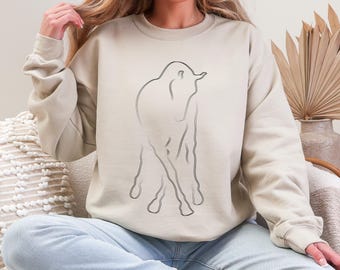 Dressur Shirt Reiter Sweatshirt Minimalistisches Design Geschenk Pferd Show Trainer Pullover Englisches Reiten Rundhals Pferdeliebhaber Weihnachtsgeschenk