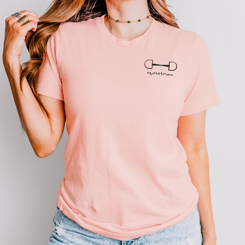 Simple Equestrian Shirt Snaffle Horse Girl T-Shirt