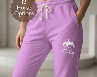 スウェットパンツ 馬 カスタム 乗馬 ジョガーパンツ レディース バーン アパレル ギフト ティーン 乗馬 ハンター ジャンパー ギフト ウエスタン ジョガーパンツ ロデオ