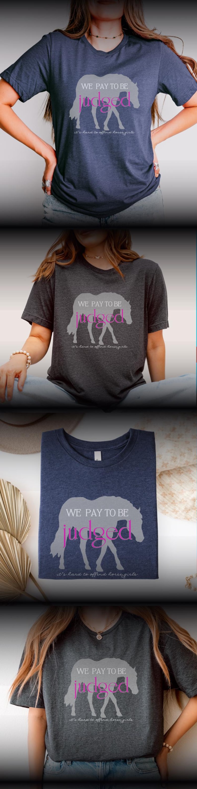Shirt paardenshow grappig paardensport cadeau paard meisje grafische T-shirt paardenshow moeder cadeau paard trainer show kleding Sassy ruiter T-shirt afbeelding 12