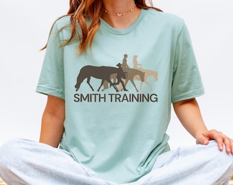 Personalized Horse Show Shirt Showmanship Custom Equestrian Tee Western Riding Gift English Rider Shirt Barn Owner Gift Horse Lover Unisex