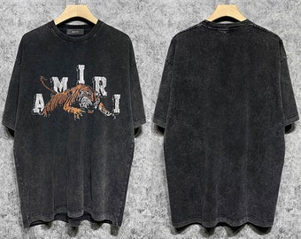 Amiri T-shirt, Amiri Beach Shirt, Vintage bedrukt Amiri Shirt, Casual Hip Hop Amiri Sweatshirt, Amiri Hoodie Cadeau