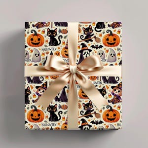 Happiest Halloween Wrapping Paper: Spooky Trick or Treat Theme