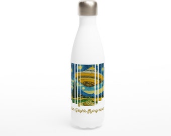 Bouteille d'eau en acier inoxydable 500 ml style peinture de Van Gogh, Gourde isotherme, Thermos, Idée cadeau, Fête des pères, Cadeau papa