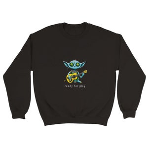 Alien Ready for play unisex crewneck sweatshirt, Alien sweatshirt, Original sweatshirt, Music sweatshirt, Science fiction, Gift for musician