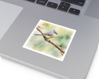 Tufted Titmouse Watercolor Sticker (WP)