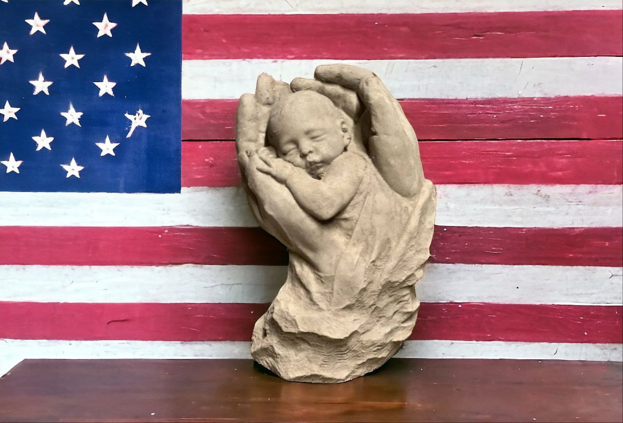 Loving Hands Statue Hand Holding Newborn Sculpture Great Idea for