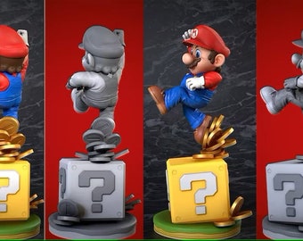 Super Mario 3D Model STL | Detailed Diorama for 3D Printing | Great Gaming Enthusiast Gift | Unique Action Figure