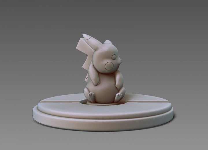 Pikachu Pokeball Diorama Pokemon STL File Etsy
