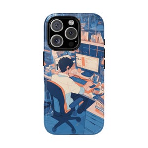 Artistic Phone Case for Creatives | Laptop Desk Design | Gift for Students | Unique Tech Accessory