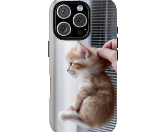 Süße Katze Handyhülle, Geschenk für Tierliebhaber, robuste Handyhülle, Geburtstagsgeschenk, lustige Handyhülle