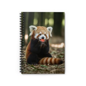 Cute Red Panda Spiral Notebook - Perfect for Journaling, School, Nature Lovers, Gifts, and Note Taking