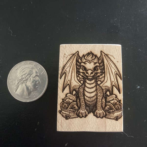 Dragon Magnet laser engraving