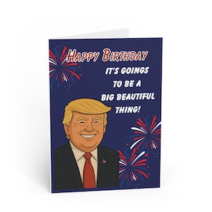 Trump Birthday Card, Funny Political Birthday Card, Conservative Birthday Card, Sarcastic Birthday Card