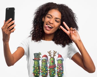 Weihnachtsgurke T-Shirt - Festliches Feiertags-Humor-T-Shirt