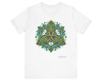 Nudo irlandés, celta, irlandés antiguo, ogham, hogar, camiseta unisex, camiseta, navidad